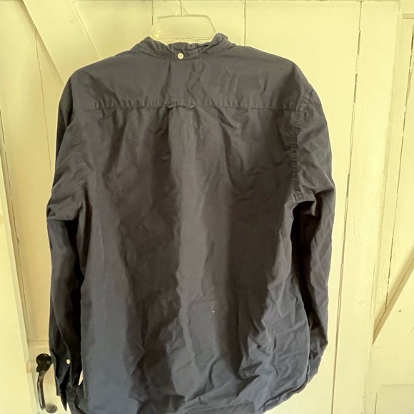 H&M Navy Button-Up Shirt 3/$40 - Picture 6 of 6